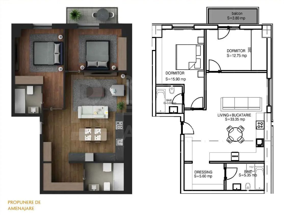 Apartament cu 3 camere - Apărătorii Patriei, sector 4, București - Poză 2