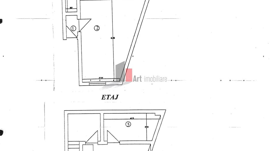 Casa cu 2 camere P+1E | zona Ultracentrala - Schiță 11