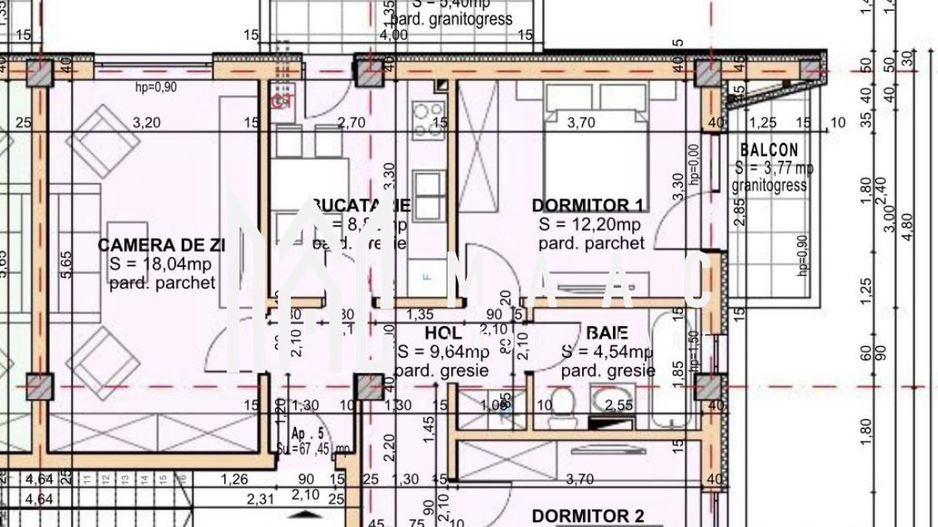 Apartament cu 3 camere | Etaj 2 | Turnisor - Poză 2