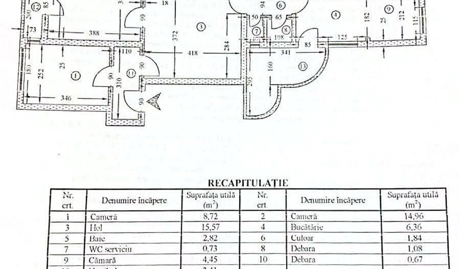 3 Camere Unirii 2/5 Corneliu Coposu Calea Calarasilor 68 mp an 1935 - Poză 3