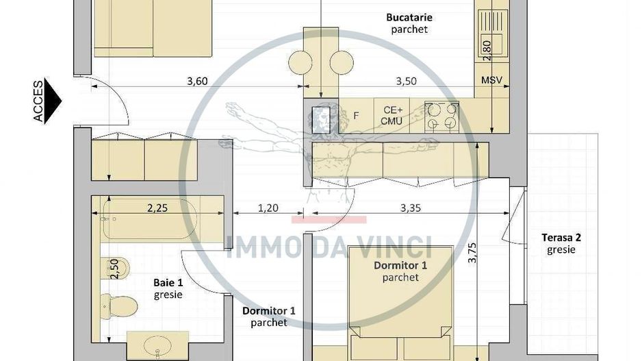 Apartament de vânzare 3 camere Zona Iulius Mall - Schiță 8