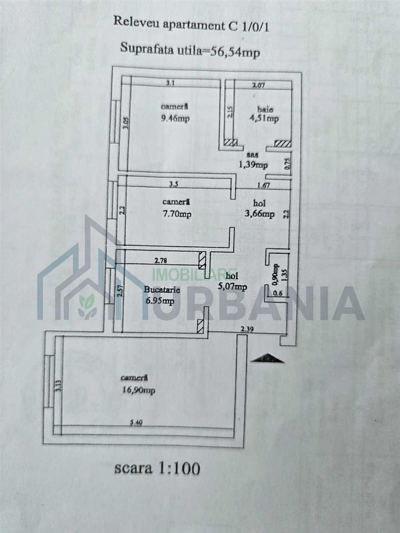 Apartament 3 camere decomandat, Dacia - statia Columnei, vedere la bulevard, liber - Poză 4