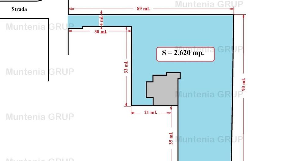 BREAZA - Central, langa Primarie 2.600 mp. teren ideal constructie - Poză 1