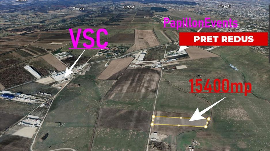 Vanzare Teren Industrial Zona Papillon Albota - Poză 2