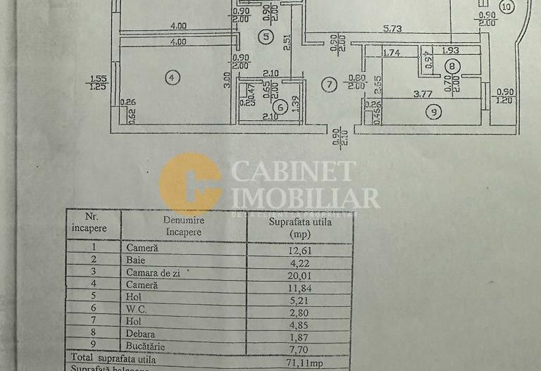 3 Camere Decomandat - ETAJ 2 - Zona Nicolina Rond Vechi - Bloc 1987 - Poză 13