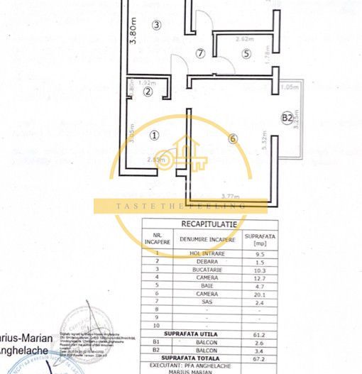 Apartament 2 camere, decomandat, 67mp, Zona Moara de Foc - Poză 4