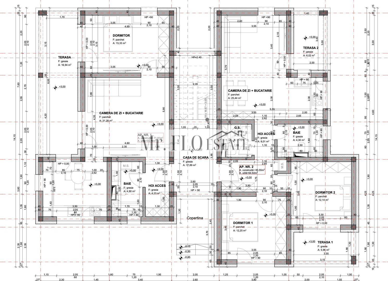 MEGA PRET Apartament 2 camere – prețuri de la 1.100 €/mp – Bucovat - Poză 3