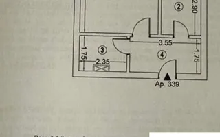 Garsonieră 🏢 | Plaza Residence Faza 4 📍 | Parter ⬇️ | Vedere spre pa - Schiță 12