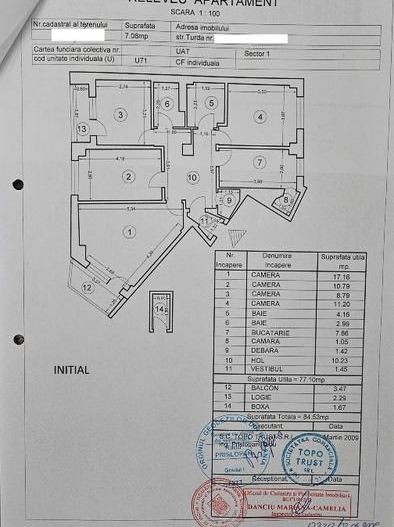 4 CAMERE | TURDA | BLOC ANVELOPAT - Schiță 25
