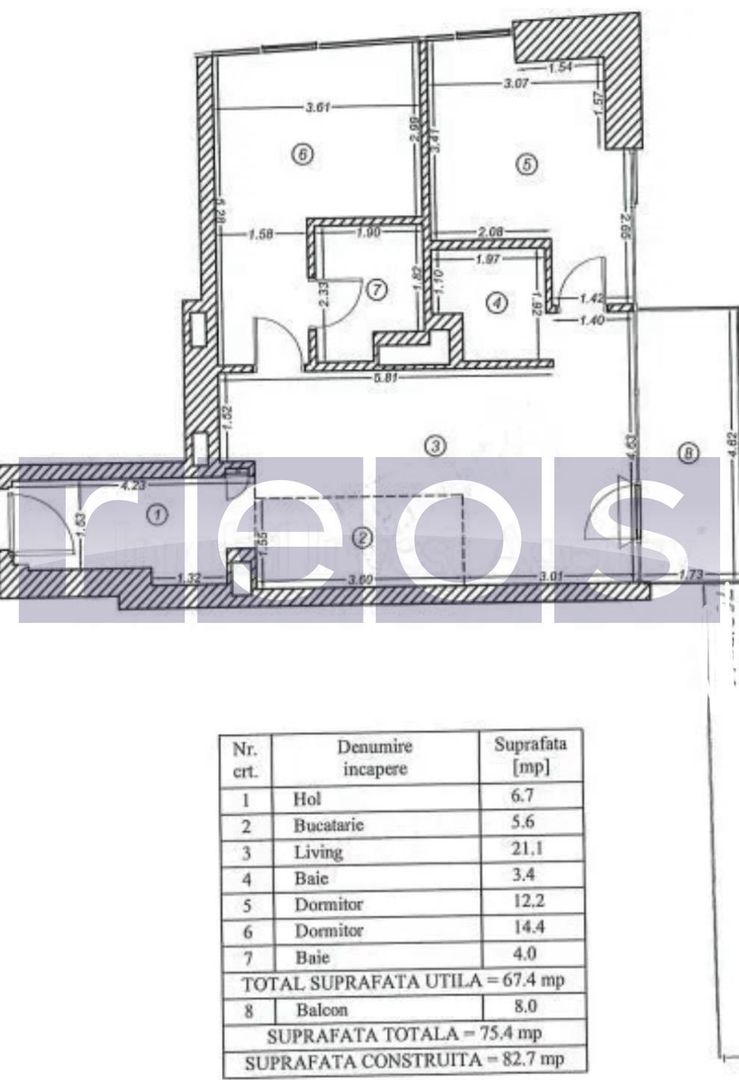INCHIRIERE 3 CAMERE | ONE VERDI | LOC PARCARE | FINISAT LUX | - Poză 33