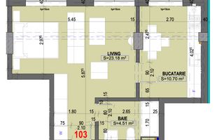 FALEZA NORD - Vânzare studio, bloc nou la 50 m de plaja. - Poză 11