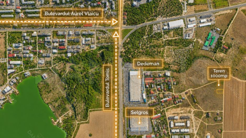 Teren intravilan 1.000 mp |  Zona Carrefour / Bd. Madrid | Comision 0% - Poză 3