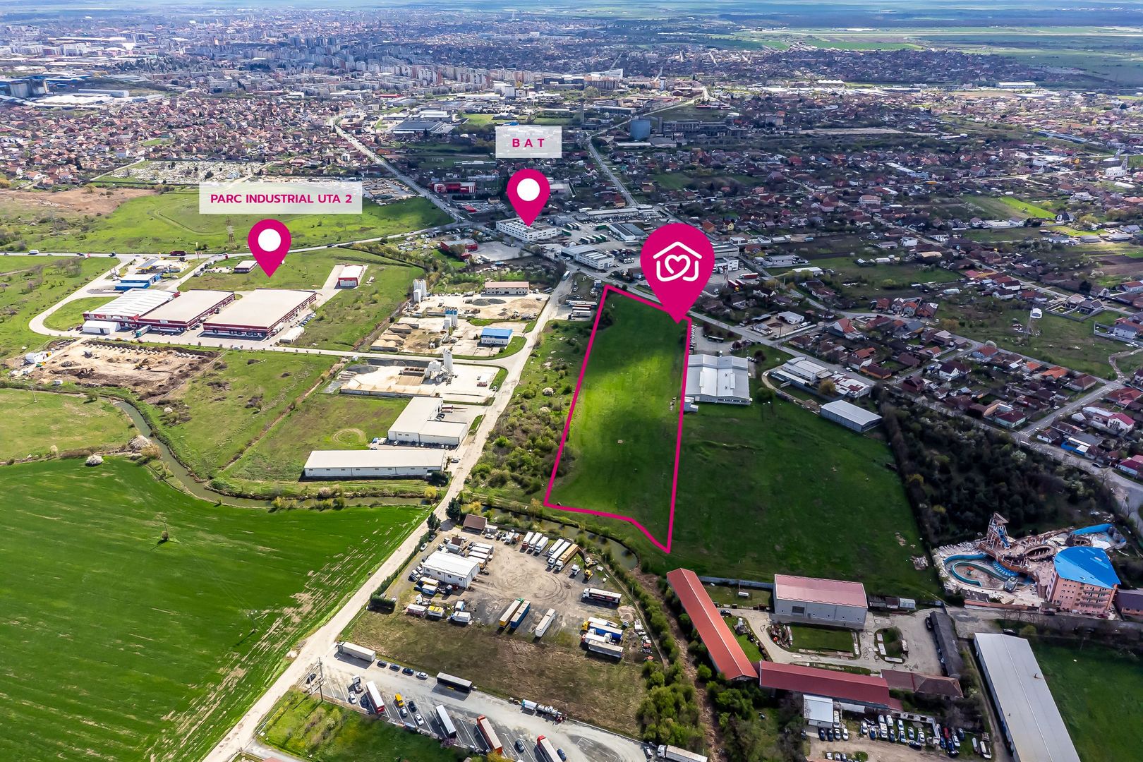De vânzare: Teren industrial – 25.900 mp – Arad, zona BAT - Poză 1