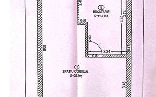 Spațiu comercial I 55 mp I Bucătărie I Gr. Sanitar I Central - Poză 6