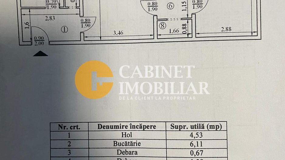 CANTEMIR - 2 CAMERE - ETAJ INTERMEDIAR - 52 MP - Poză 8
