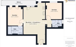 Tur virtual- 3 camere |Elegant| Parcare subterana| Boxa| zona Aradului - Poză 26