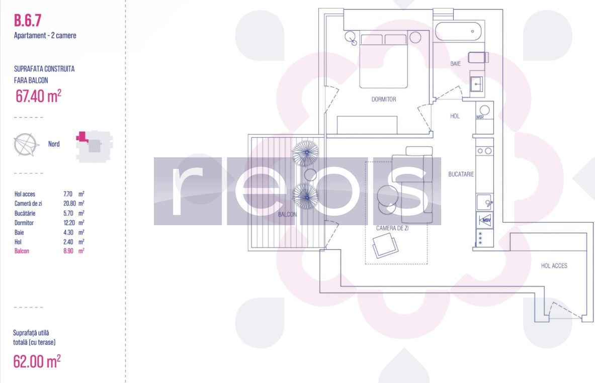 ETAJ 3-6-9-13 |2 CAMERE | VEDERE PANORAMICA| PARCARE| ONE VERDI PARK - Schiță 10