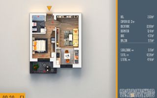 Oferta Lansare 2 camere tip studio proiect nou Pallady - Schiță 3