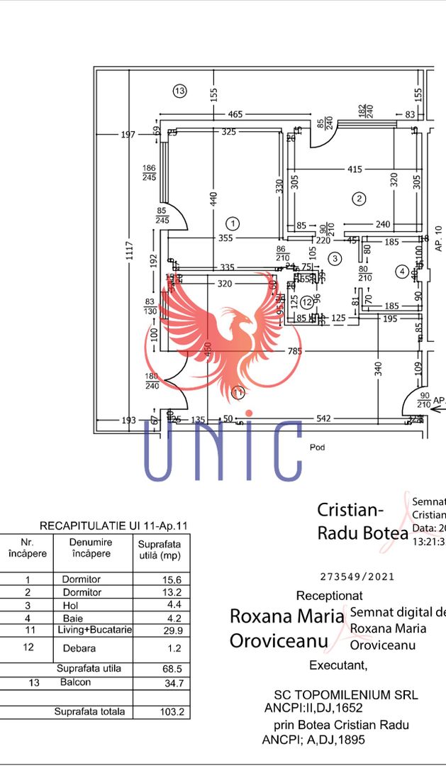 Apartament spatios cu terasa uriasa si mansarda  pret imbatabilGradina Botatica - Poză 3