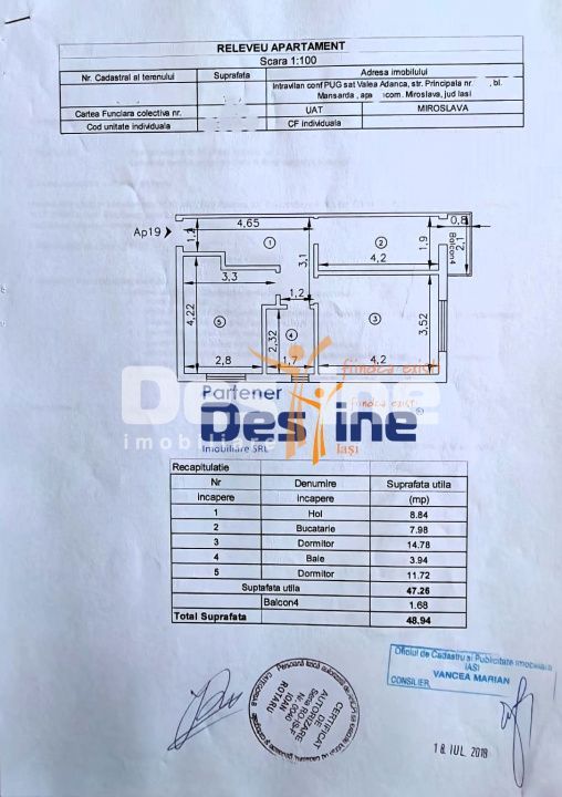 Apartament 2 camere decomandat 49 mp + balcon - Poză 11