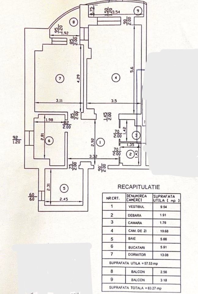 Vânzare Apartament 2 Camere Decomandat Unirii- Octavian Goga Bloc Monolit 2000 - Poză 4