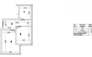 Apartament-Bloc Nou-Gradina Botanica-Etaj 3-Centrala-La Cheie-Liber - Schiță 7
