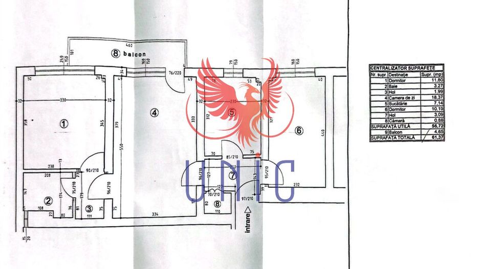 Apartament 3 camere Brazda! - Schiță 10