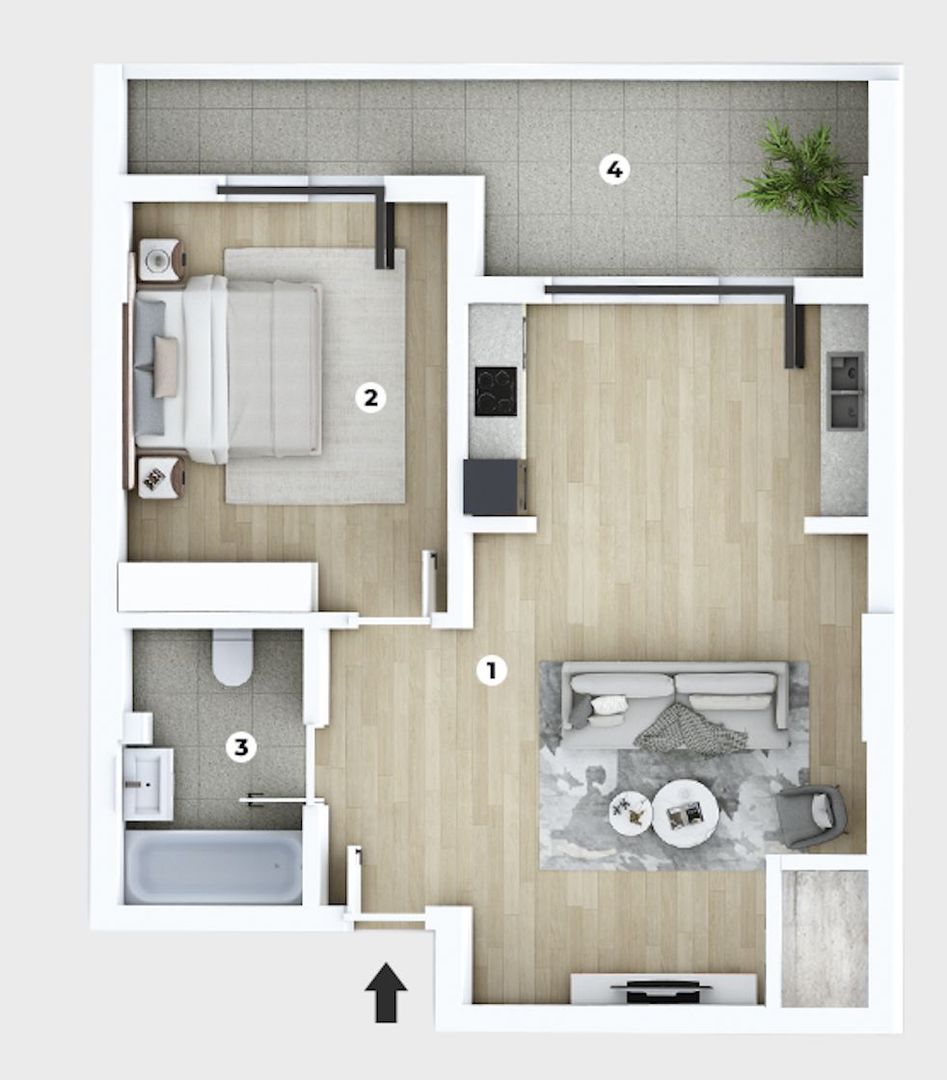 2 camere aproape metrou Berceni, preț promo, complex deosebit - Poză 12