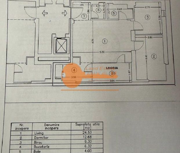 Apartament 3 camere | Calea Călărașilor | imobil 2011 - Schiță 9