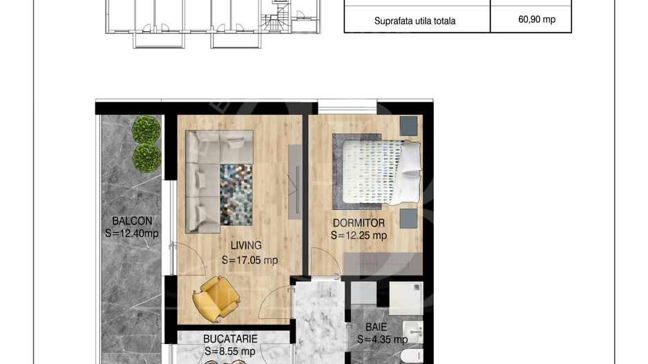2 camere decomandat   Pallady Metrou Nicolae Teclu - Poză 8