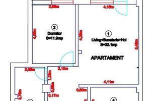 Apartament 2 camere, etaj 3 - zona Ampoi 3 - Poză 7