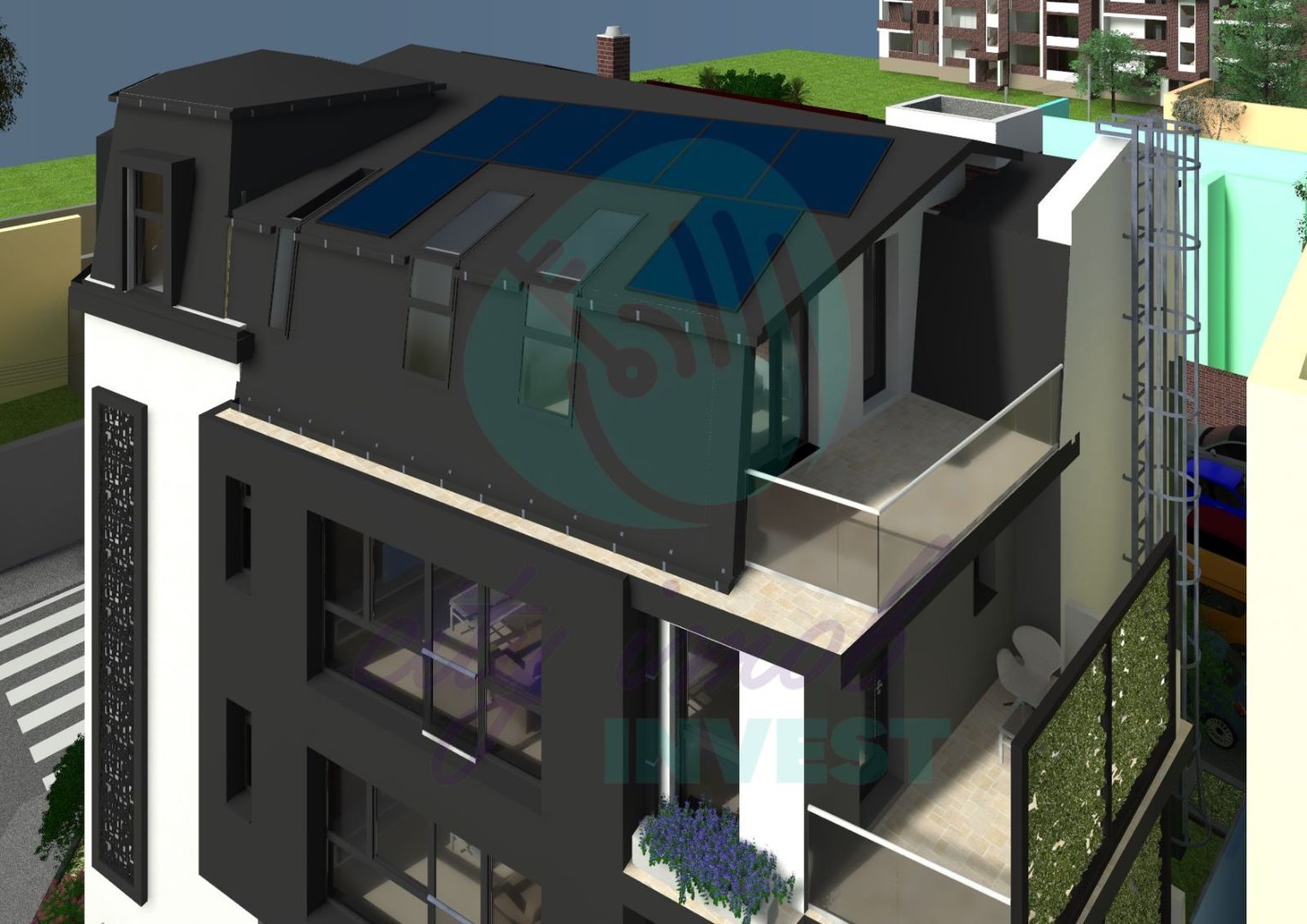 PENTHOUSE la etajul 3 cu 2 locuri de parcare si terasa de 65 mp - Poză 2