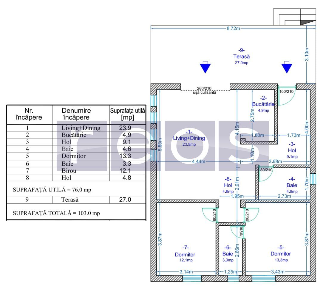 VANZARE CASA INDIVIDUALA | 103 MP | TEREN 314 MP | MOBILATA SI UTILATA | - Poză 17