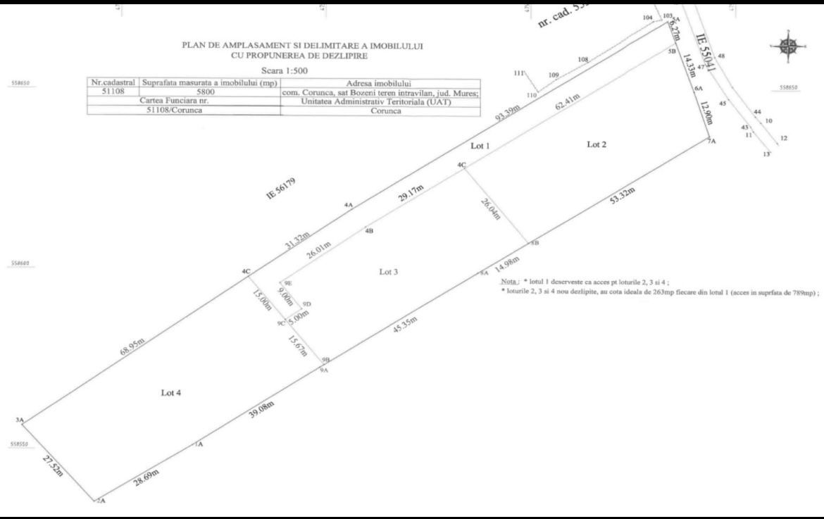 Teren intravilan de vânzare în sat Bozeni, Corunca - Poză 2