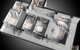 Apartament 4 camere + 2 locuri de parcare subterane - One High District - Schiță 3