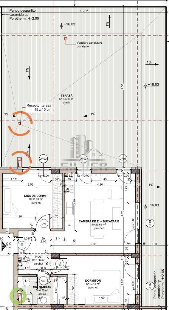 Penthouse cu terasa de 105 mp/buget finisaje inclus/ zona Eroilor! - Poză 2