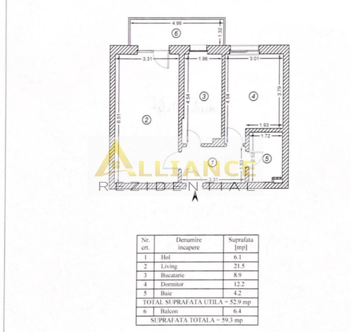 APARTAMENT 2 CAMERE | 59 MP I JOY I METROU - Poză 10