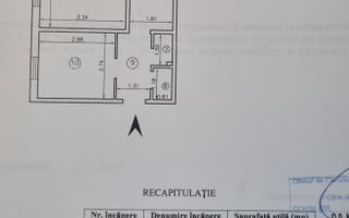 Apartament 3 camere decomandat - Mircea Cel Batran - 123.000 euro ! - Schiță 1