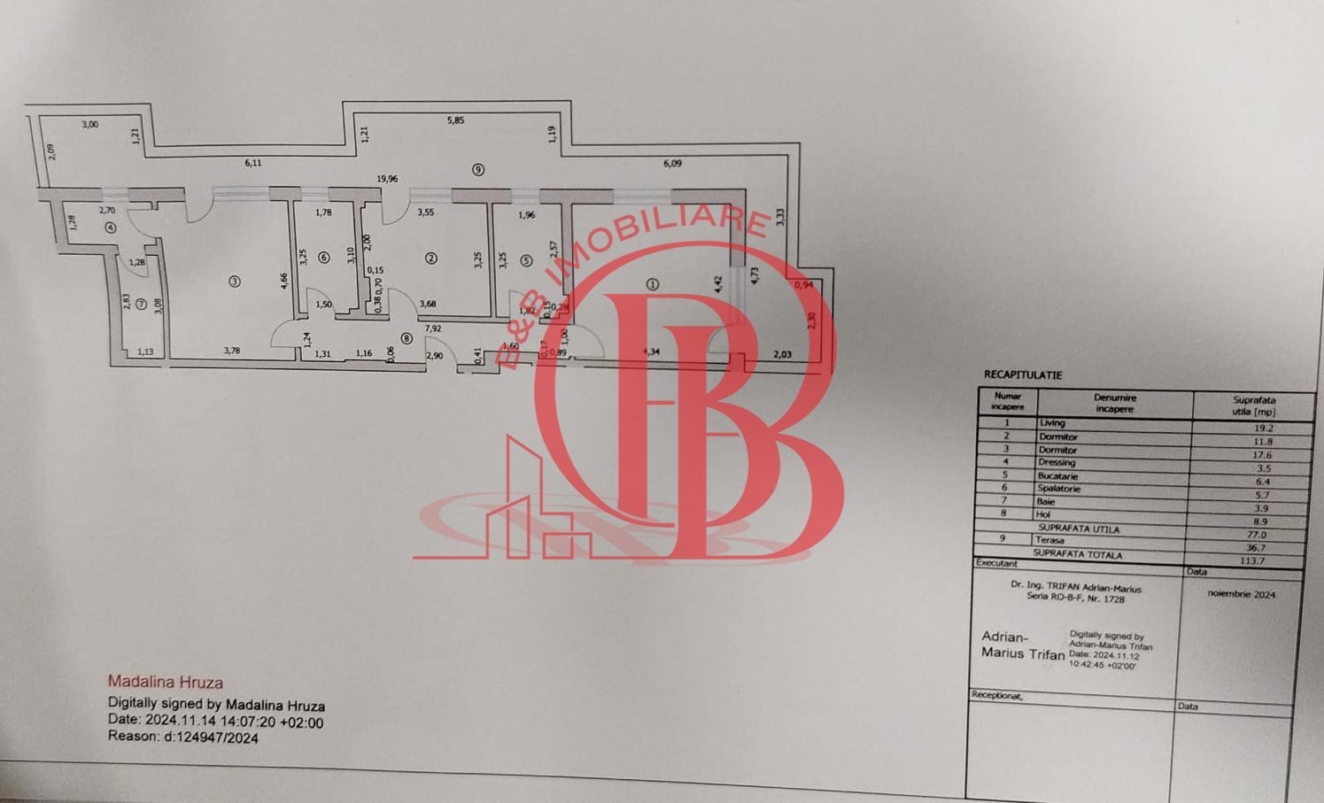 Apartament 3 camere  finalizat Pallady-10 min Metrou N. Teclu - Schiță 8