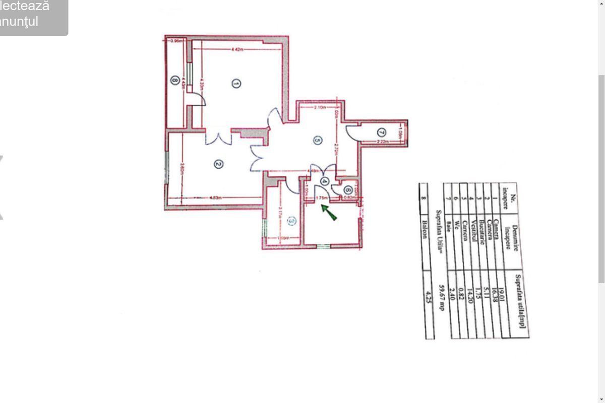 Apartament 3 camere ,in vila,  renovat total, pe strada Visinilor - Poză 13