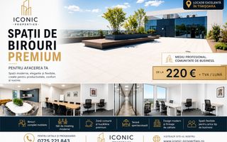 De inchiriat  birou 2 persoane clasa A, cladirea VOX , 0% COMISION - Poză 2