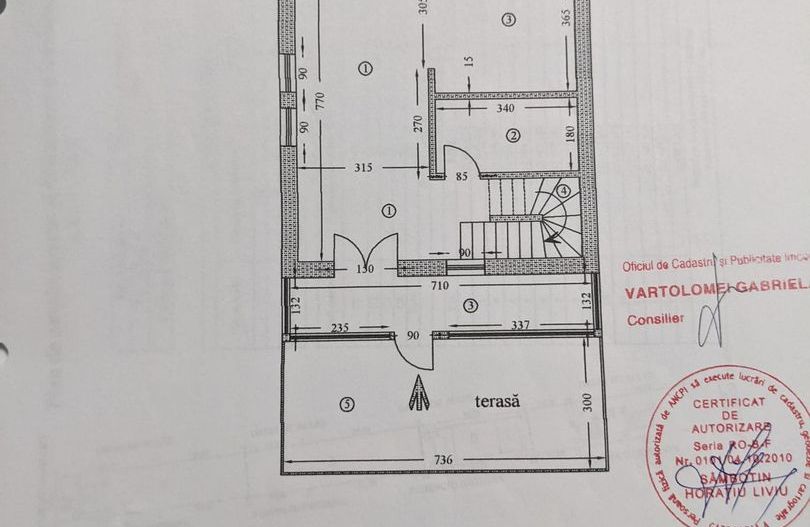 Casa cu 4 camere de vanzare Domnesti - Schiță 6