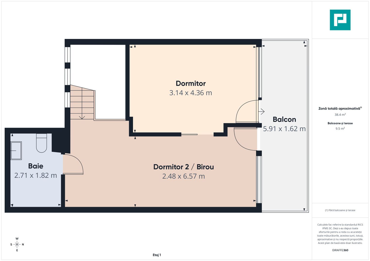 Penthouse 3 camere cu scară interioară ARED UTA - Poză 31