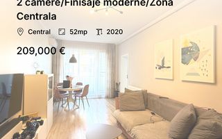 2 camere/Finisaje moderne/Zona Centrala - Poză 1