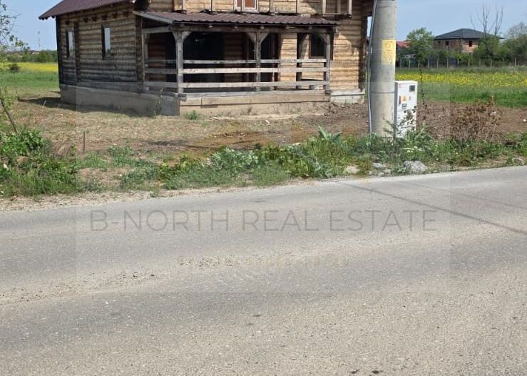 Cabana de vânzare din lemn masiv Mihăilești | 400 mp teren -Potențial investiție - Poză 5