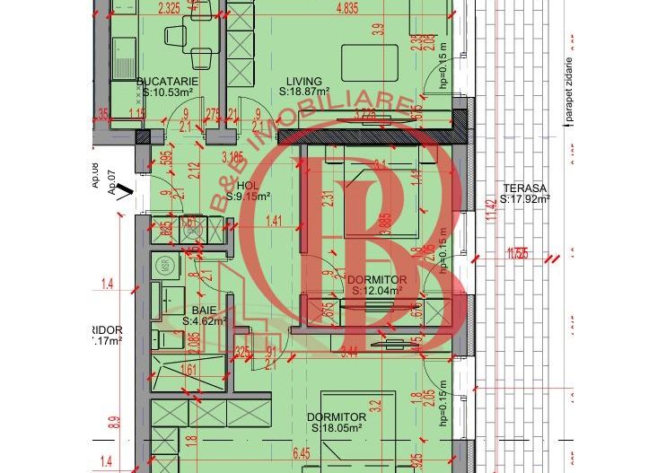 Apartament 3 camere Promo Loc Parcare Theodor Pallady - Schiță 2