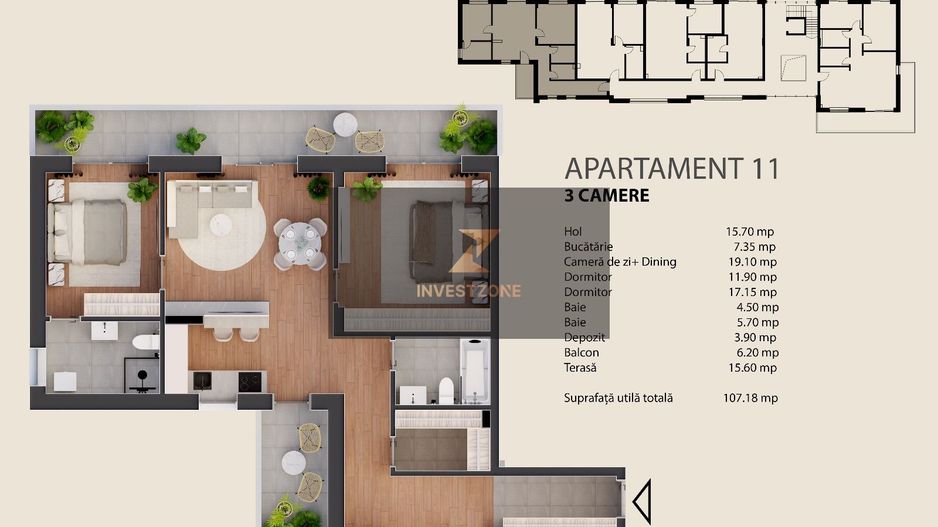 Arlo Residence-3 camere central Oradea - Poză 1