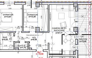 Apartament 3 camere Andrei Muresanu Sud cu CF si parcare subterana - Poză 2