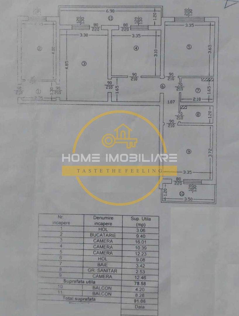 Apartment cu 4 camere / 91mp/ zona Tatarasi - Poză 6