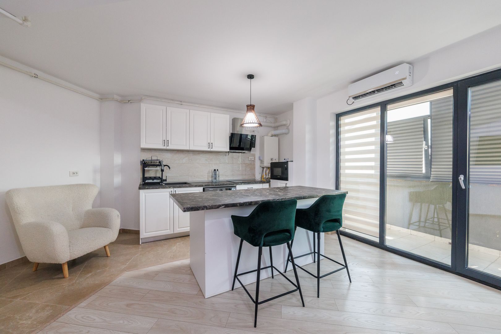 Apartament modern, 66 mp, 3 camere – zona Hermes Nord - Poză 2